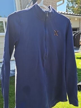OSLER BLUFF Navy Half-Zip Pullover Sweater